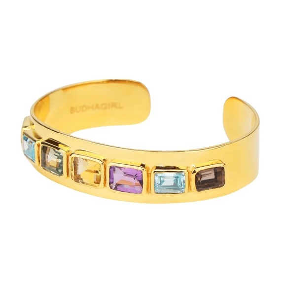 BUDHAGIRL DEVON CUFF - MULTICOLORED CRYSTAL - Picture 3 of 6